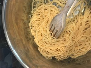 Spaghetti kan minne om slim